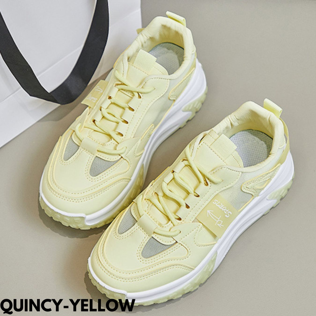 FINDME 36-40 QUINCY SEPATU SNEAKERS WANITA HIGHCUT KECE KEREN BAHAN PU IMPORT