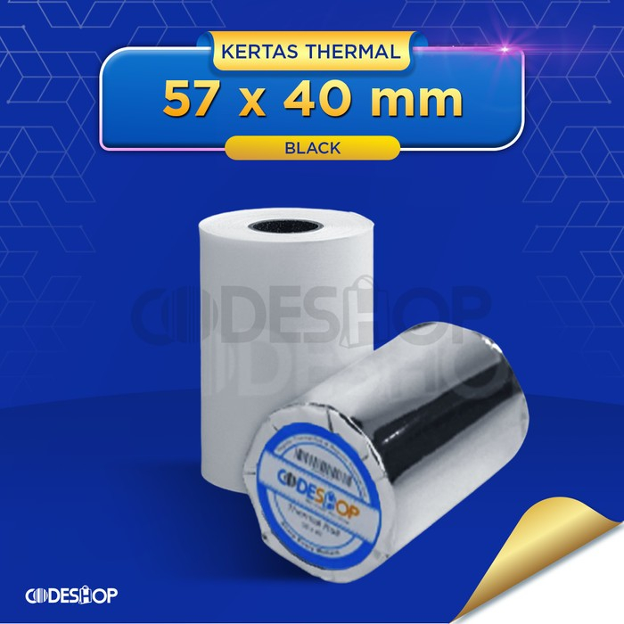 Kertas Struk Thermal CODESHOP 58x40 - 58 x 40 Printer Bletooth