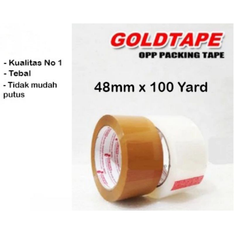 

Lakban Bening Coklat Packing Online Kualitas Top 2Inch 48mm 100 Yard
