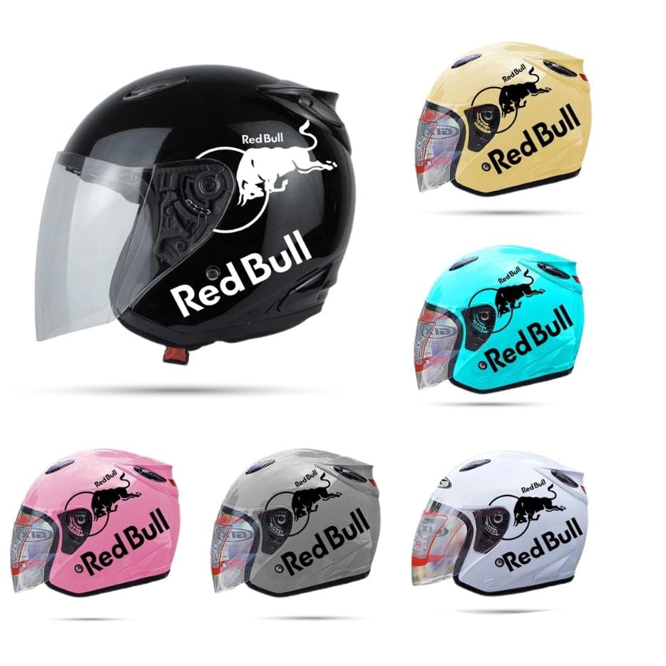 HELM CENTRO  MOTIF REDBULL TERBARU!!!