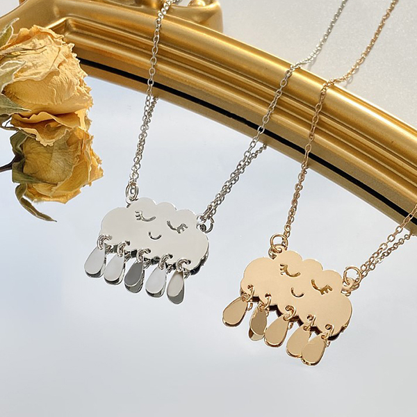 kalung fashion awan cloud raindrop necklace jka263