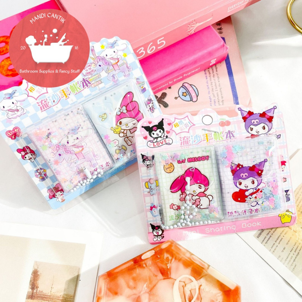 BUKU STIKER MINI SANRIO 1 SET ISI 2 PCS XM-8 STICKER BOOK TERMURAH DEKORASI BAGUS SOUVERNIR