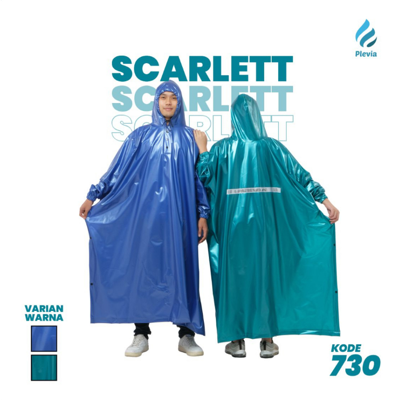 PLEVIA Jas Hujan Poncho Lengan Scarlett 730