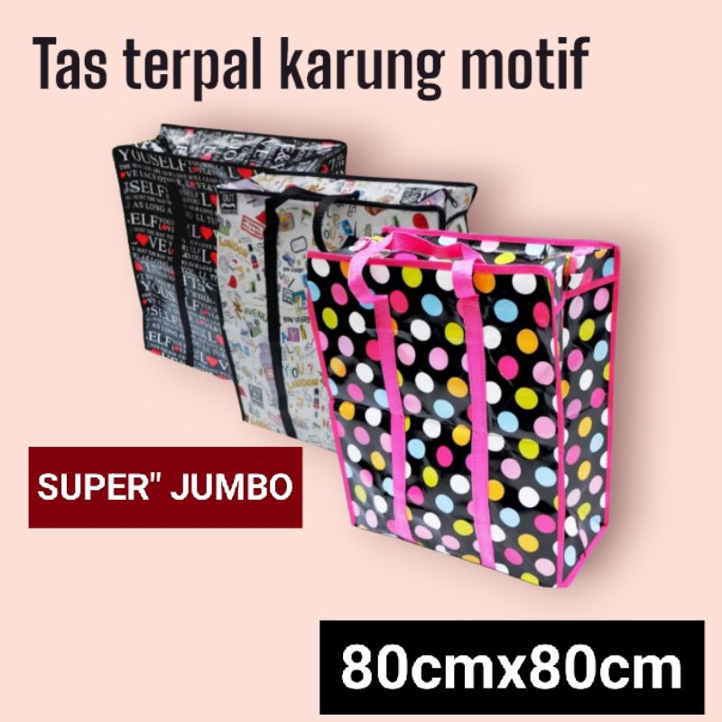 TAS TERPAL KARUNG MOTIF 80x80