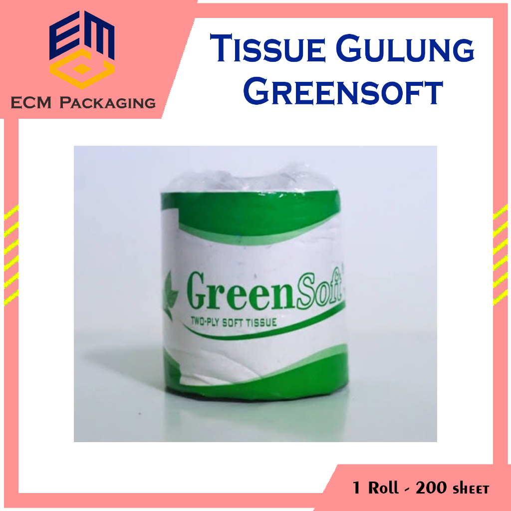 Tissue Gulung GreenSoft 1 Roll 200 sheet