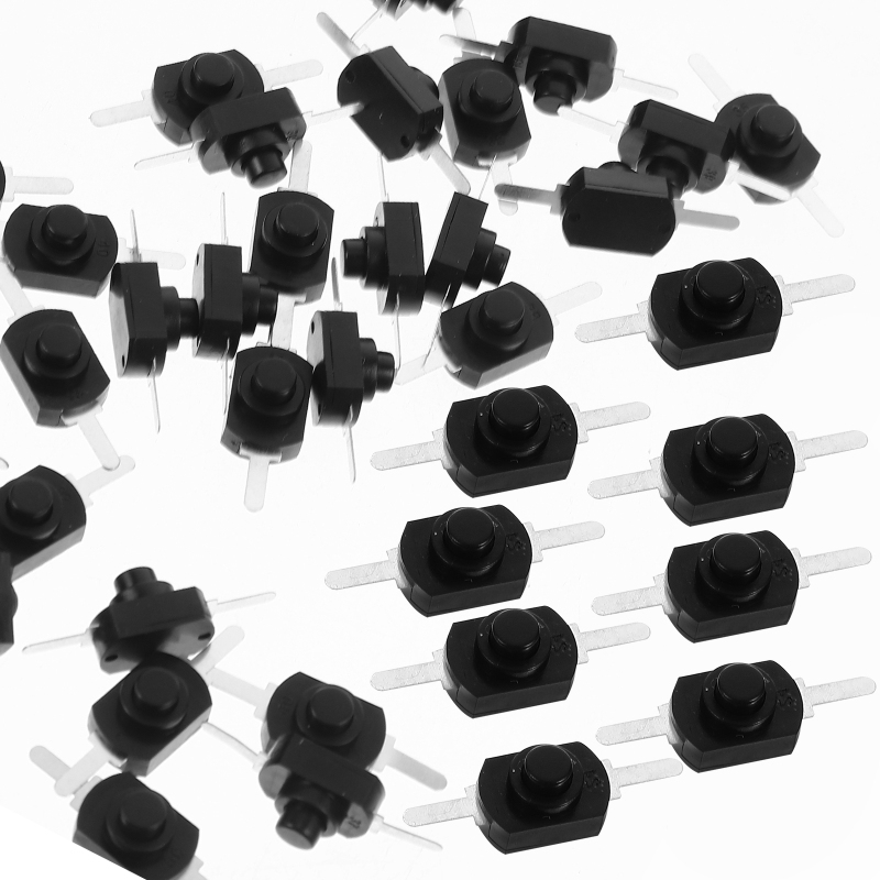 Saklar Senter Kecil 2 Kaki Self Locking Push On Off Switch Dc-50pcs