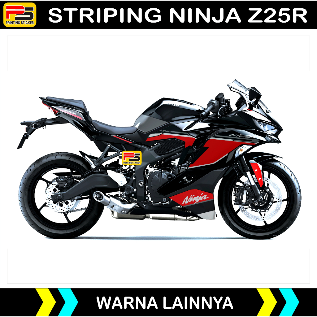 STRIPING STICKER NINJA ZX25R PERSI 2024 / KAWASAKI NINJA ZX25R ZX 25R