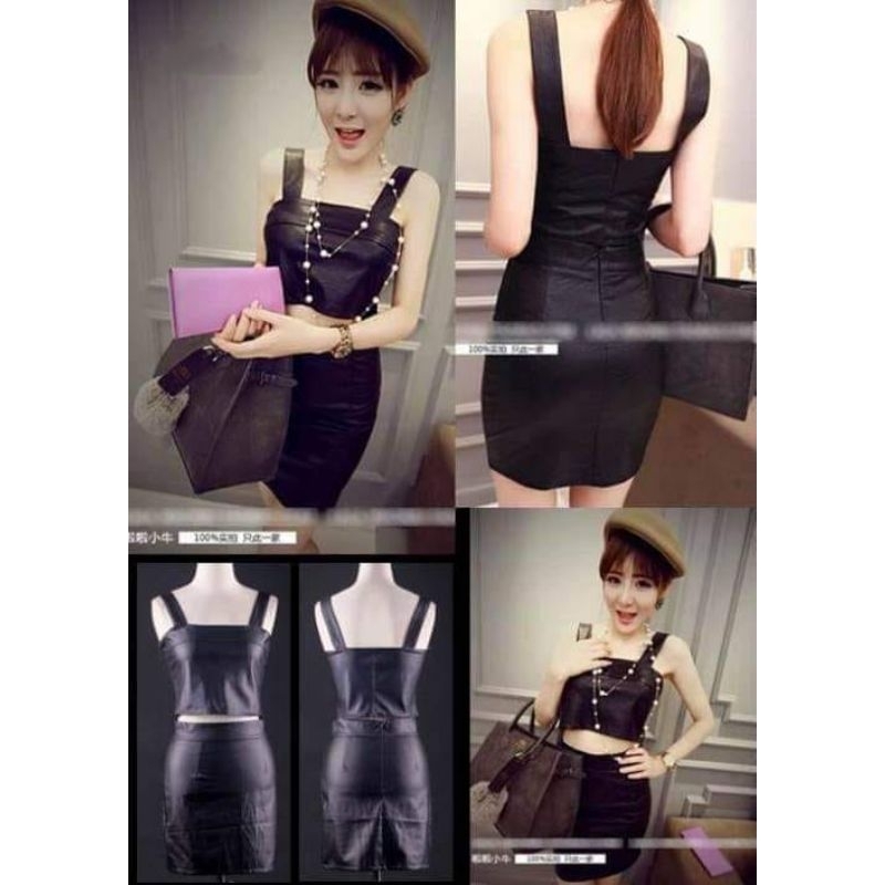 Setelan Rok Mini Tank Top Sexy Import Wanita Bodycon Terbaru Kekinian | Baju Seksi Cewek Club Malam 
