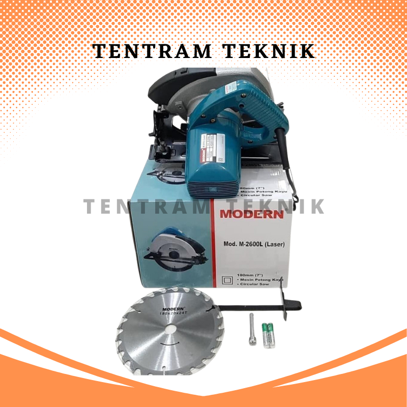 Circular Saw 7 Inch M-2600L Modern / Mesin Potong Gergaji Kayu / Mesin Potong Kayu M 2600 L Circular