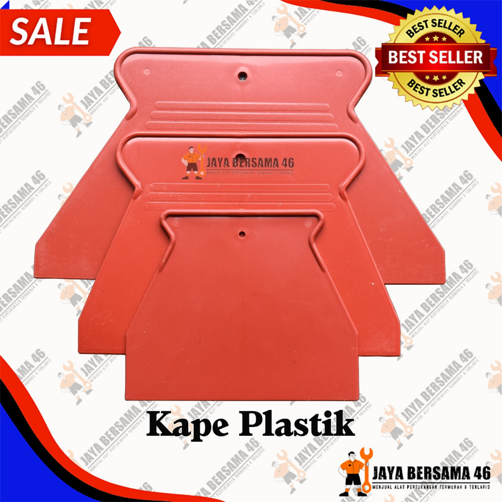 KAPE PLASTIK / SKRAP SCRAP SCRAPPER DEMPUL PLAMIR TEMBOK / KAPI PELASTIK / ALAT DEMPUL PLAMIR / SKRA