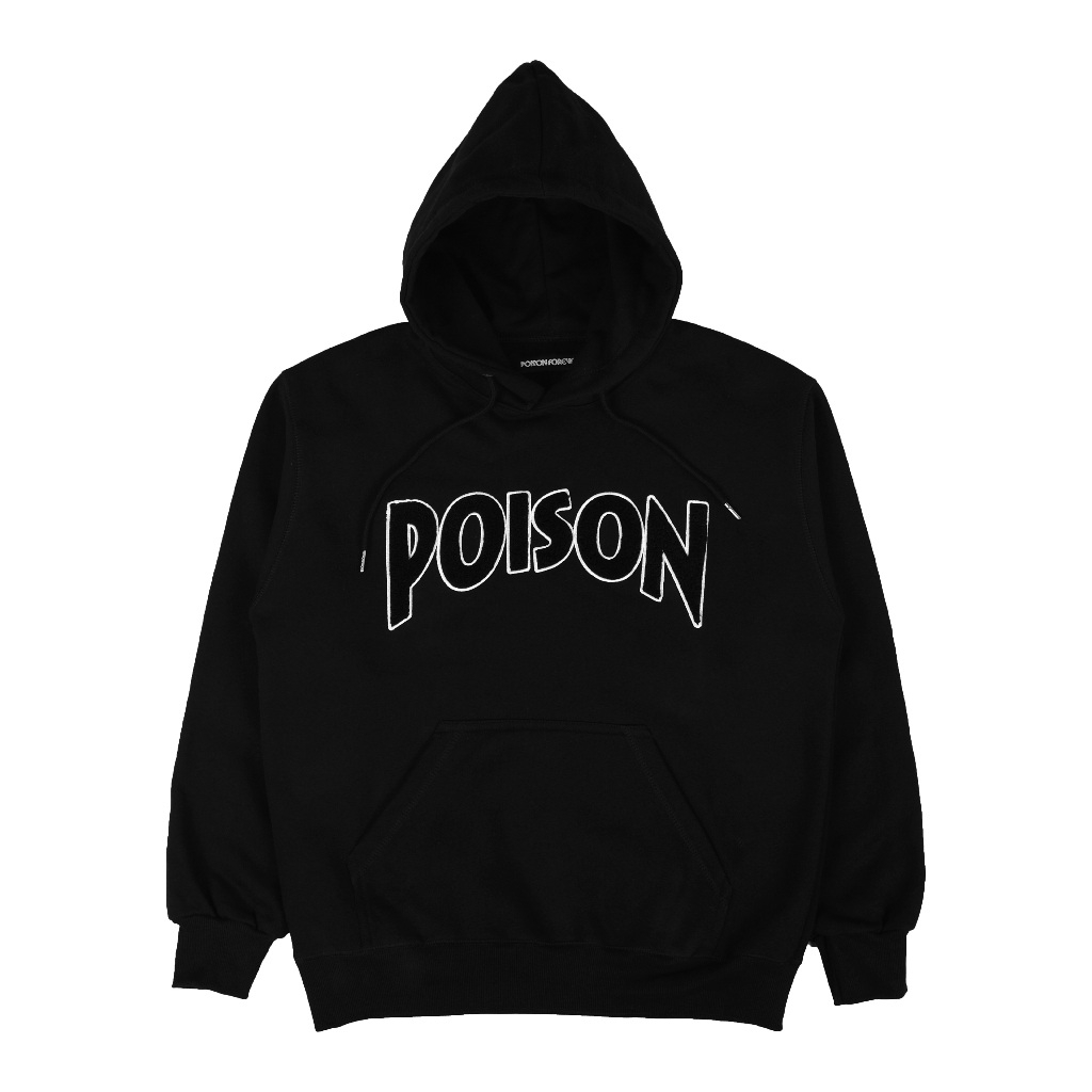 POISON FOREVER ROW LOGO BLACK HOODIE