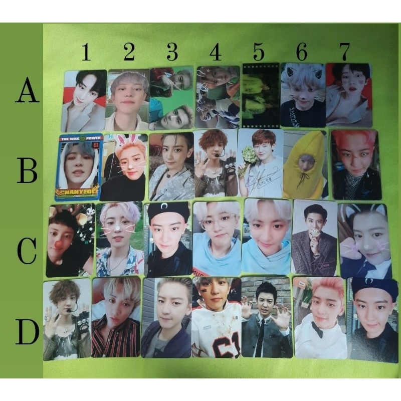 WTS PHOTOCARD PC EXO SC CHANYEOL ALBUM LOVE SHOT 1 BILLION VIEWS BV WHAT A LIFE WAL DFTF PB 1 OBSESS