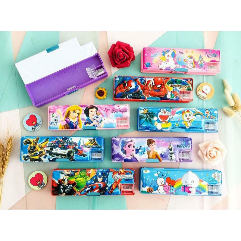 

Tempat pensil bolak balik/ Tepak Pensil Anak Karakter