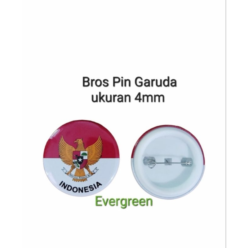 PIN GARUDA BULAT Bros Garuda Bendera Indonesia Merah Putih Pin Press Garuda Pin Merah Putih Garuda