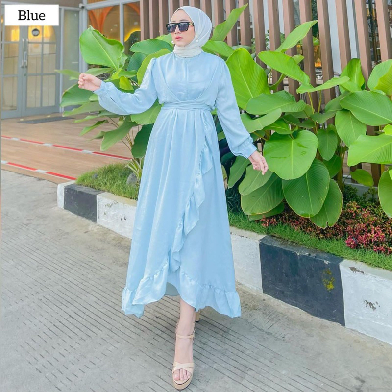 GAMIS MIDI DRES SHAQUEENARA/ MINI DRESS SHIMER