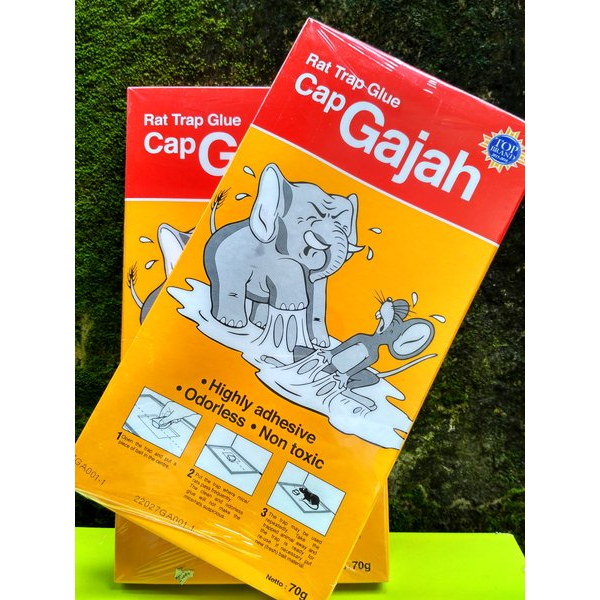 Lem Tikus Papan Trap Cap Gajah 75gr Dengan Teknologi X-Glue