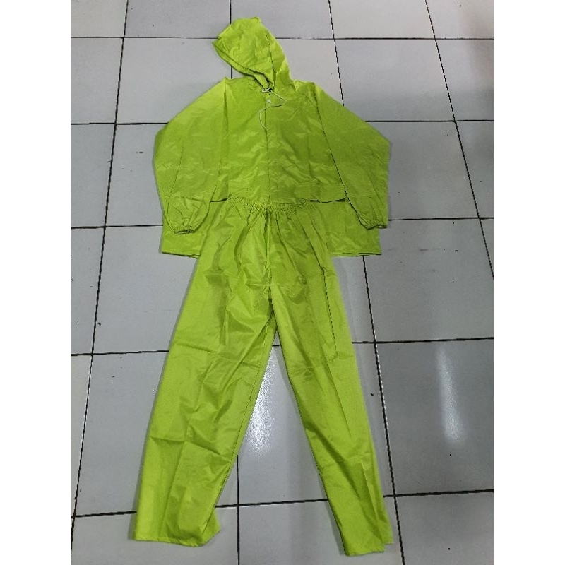 Rain coat  |Jas hujan biway | Stelan jas hujan biway Hijau Stabilo | Jas hujan baju | jas hujan