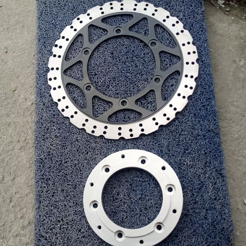 adaptor cakram depan Megapro Tiger lama Verza cb 150 r pakai cakram depan ninja rr