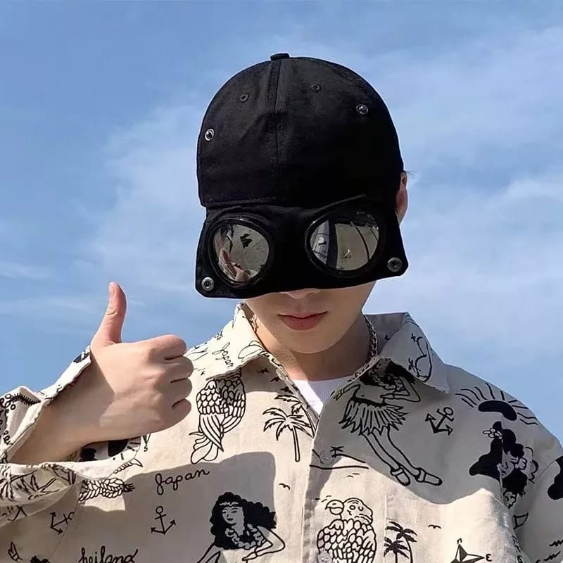 MRCAISEN TOPI KACAMATA handmade topi baseball goggle cap topi anak topi pria topi wanita LK