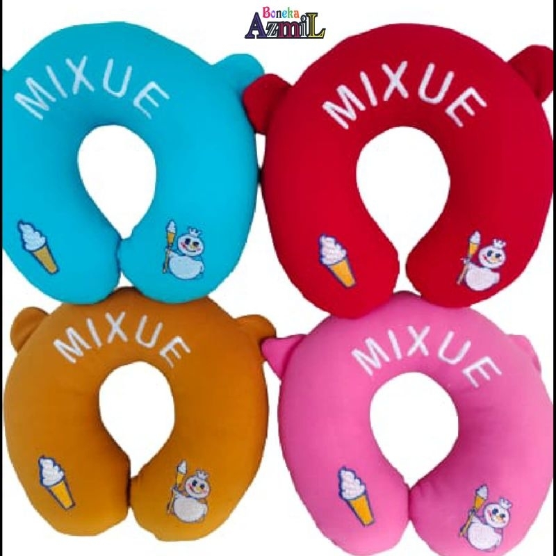 Bantal leher karakter mixue king ice cream