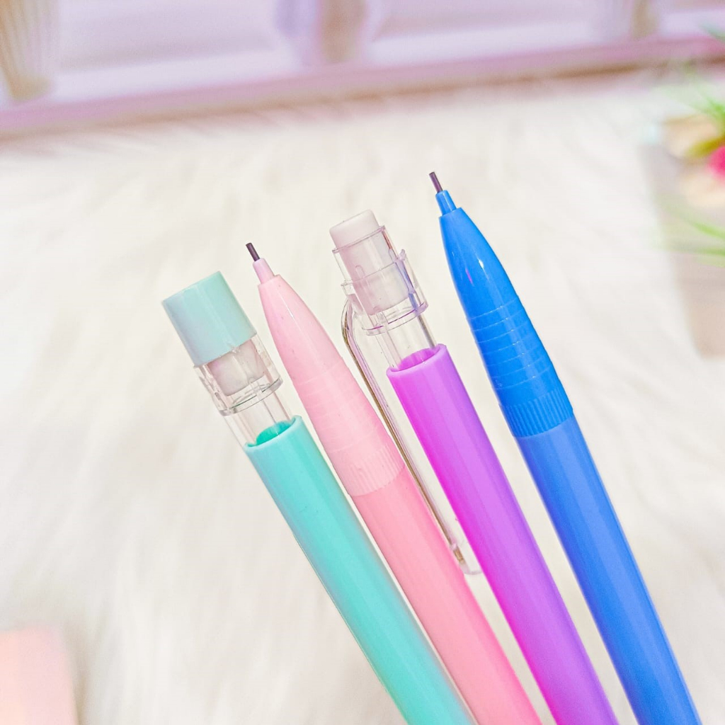 Pensil cetek mekanik warna makaron Pencil Termurah unik Lucu BY MINIMIW