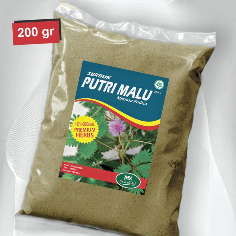 

daun putri malu kering/Mimosa pudica. 200 gram
