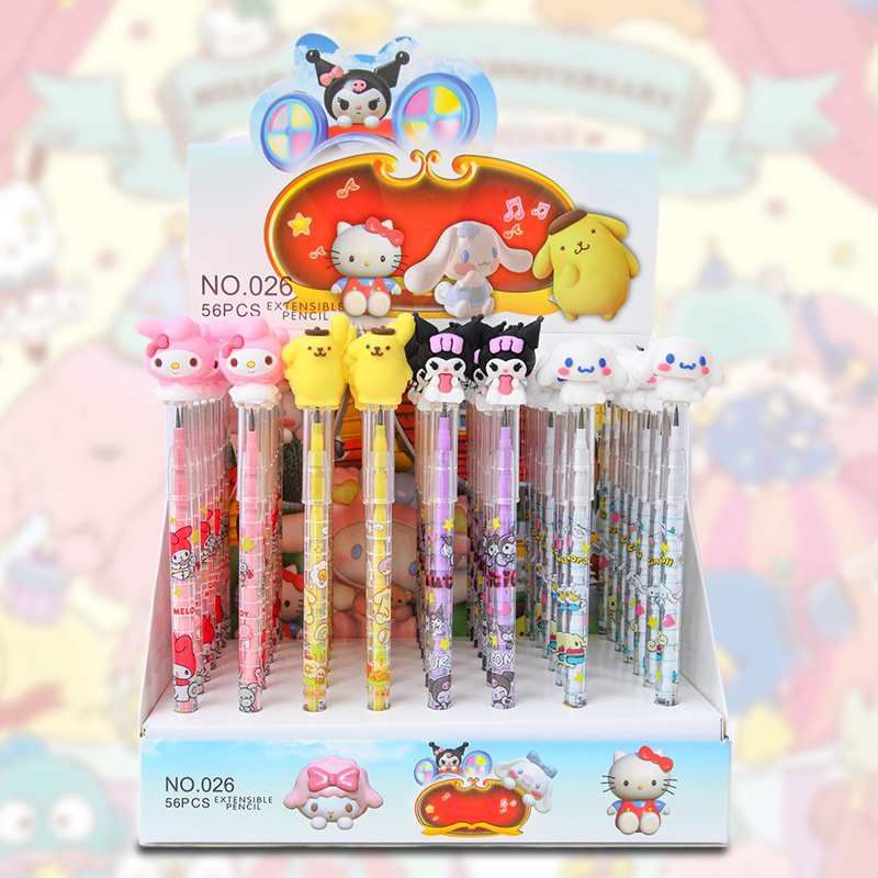 PENSIL SUSUN ANAK SANRIO PENSIL CINNAMOROLL KUROMI MELODY