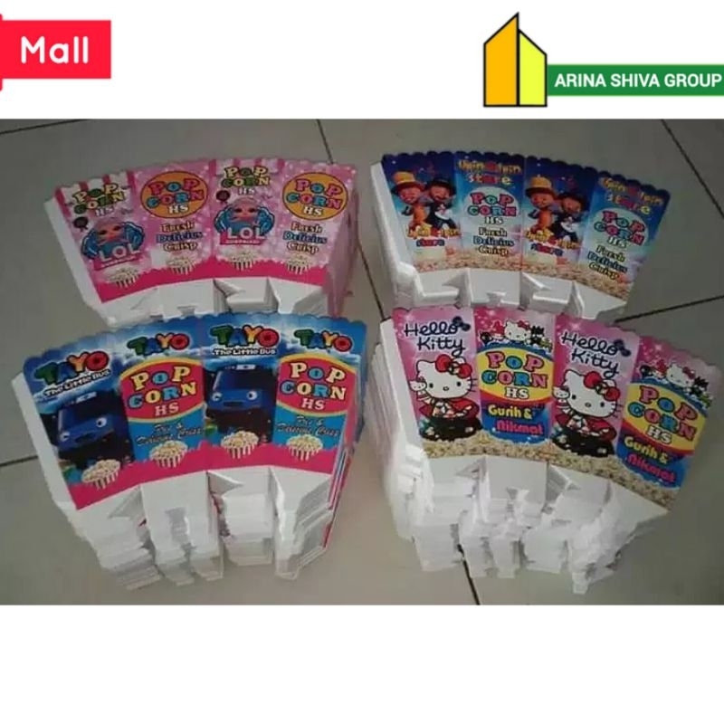 

300 LEMBAR KERTAS POPCORN 12 × 6 PAPER CRAFT KARTON POPCORN BERKUALITAS | KARDUS KEMASAN POPCORN UKURAN 12 × 6 PRODUK TERBARU | CENTRAL JAYA ABADI | ARINA SHIVA GROUP 112