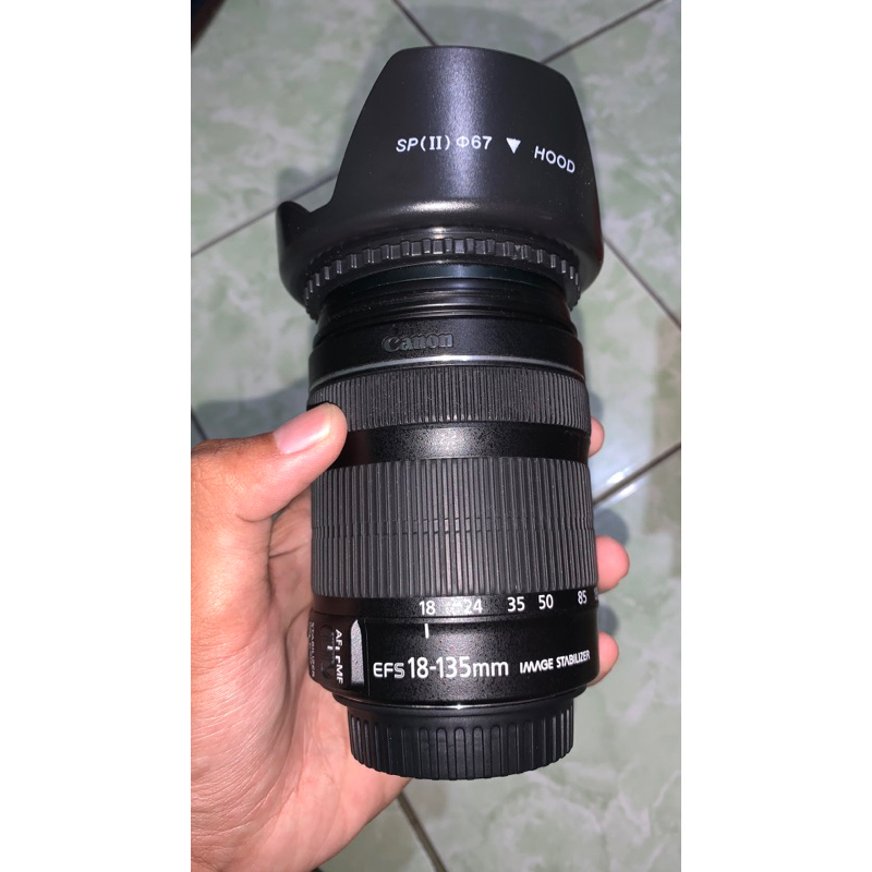 Lensa Kit Canon EFS 18-135mm IS STM Mulus LikeNew 100%