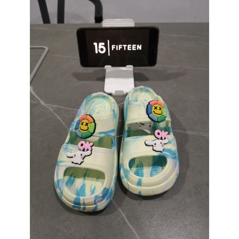 NEW ! ! ! Size 24-35 Usia 2-9 Tahun  baby girls sandal/Sandal Anak Perempuan Fuji Jelly Slop FLOWER+RABBIT 6189