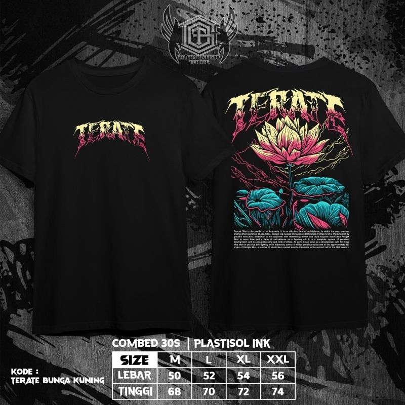 KAOS BUNGA TERATE KAOS TERATE KEKINIAN KAOS SH TERATE KAOS PSHT TERLARIS