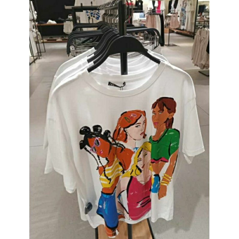 Jastip T-Shirt Wanita Zara/T-Shirt Zara/Kaos Wanita