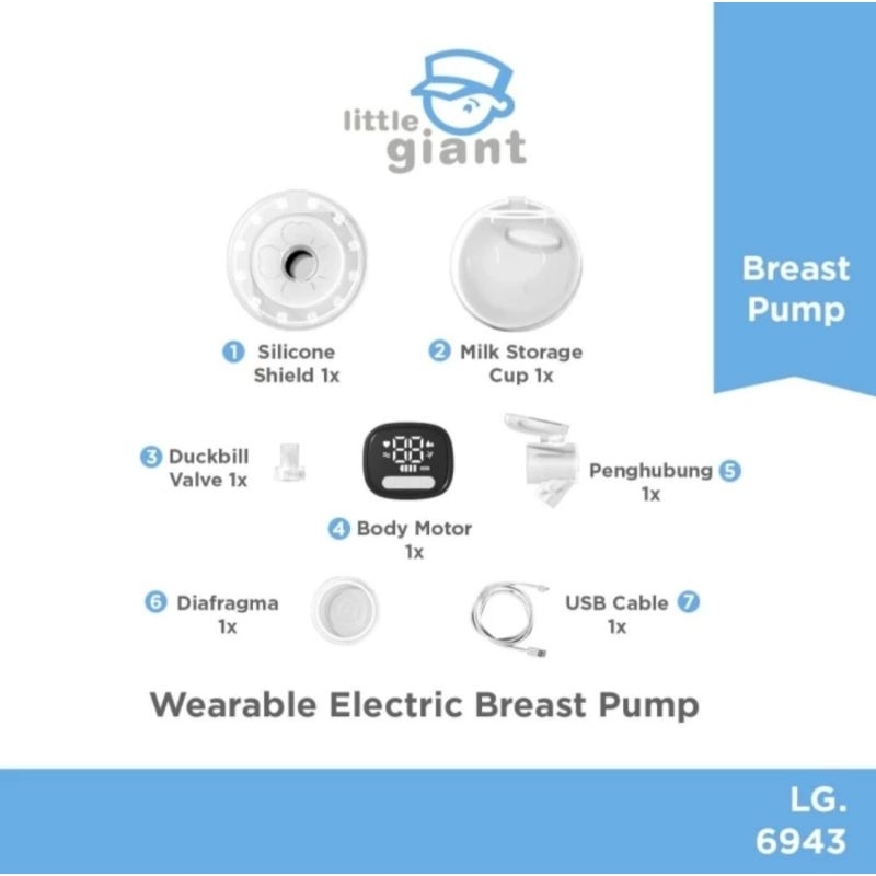 Little Giant Wearable Electric Breastpump / Tanpa Kabel