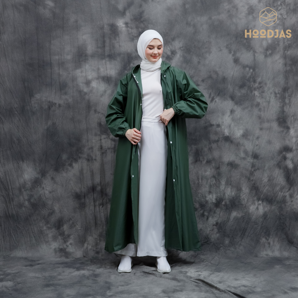 HOODJAS RAINCOAT/JAS HUJAN WANITA SHAR'I/ GAMIS,ANTI REMBES