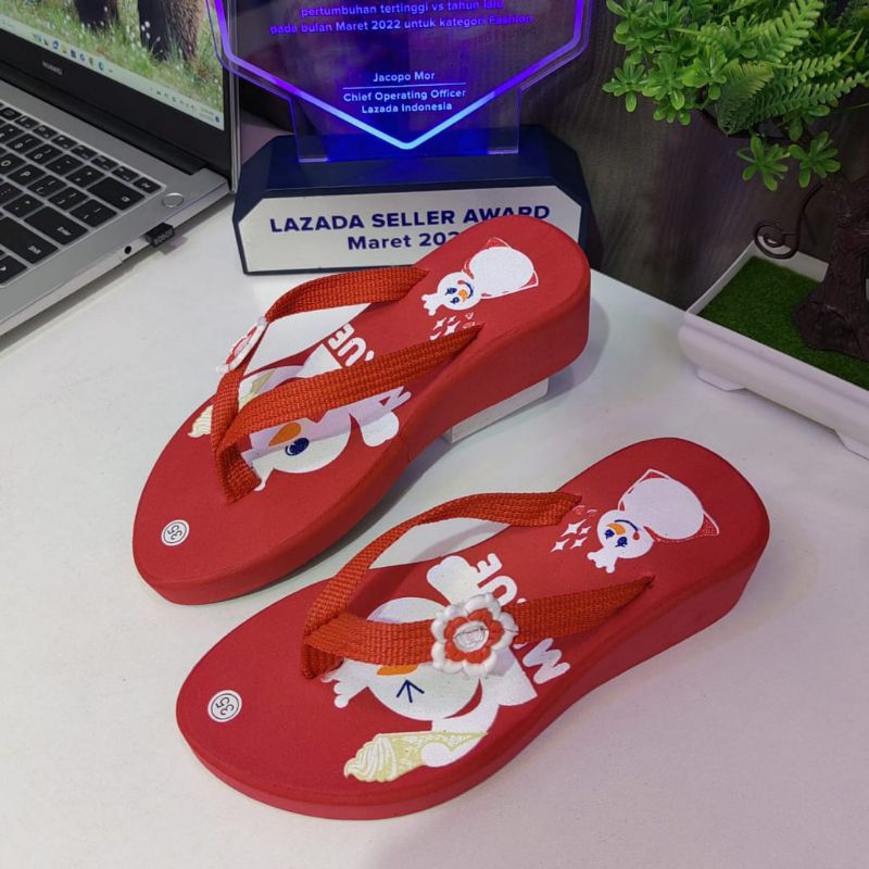Sandal Anak Wedges Jepit Mixue Perempuan
