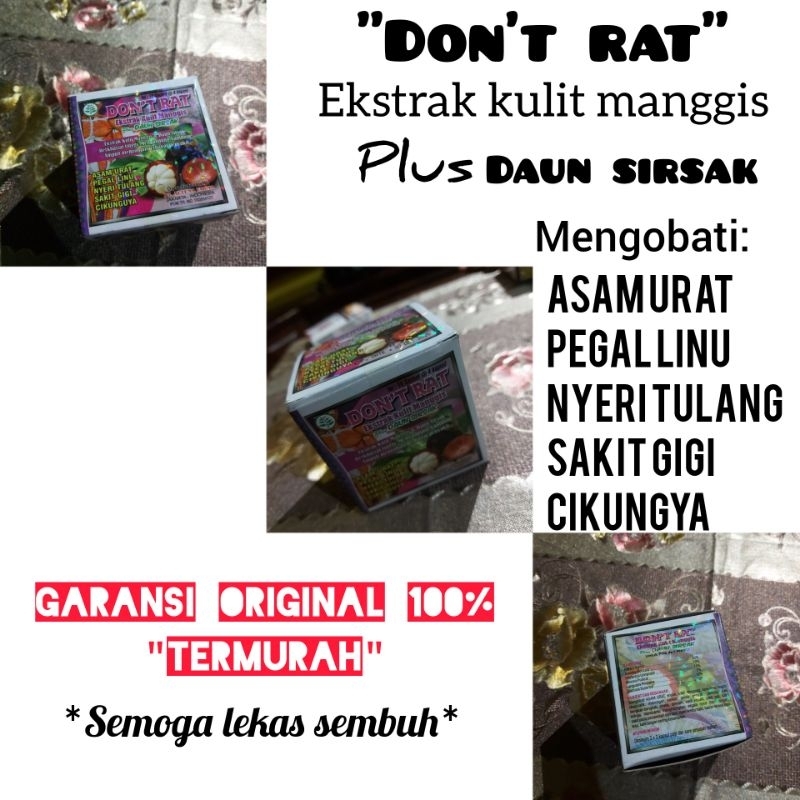 

don't rat ekstrak kulit manggis original