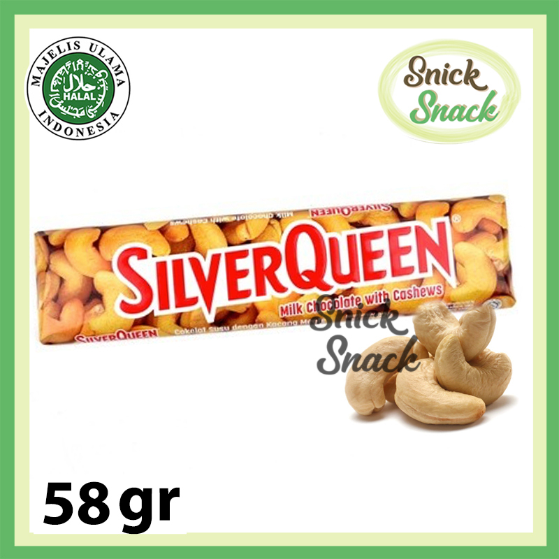 

Silver Queen Cashew 58 gr Coklat Kacang Mede Silverqueen Cashew Nut 58gr Chocolate