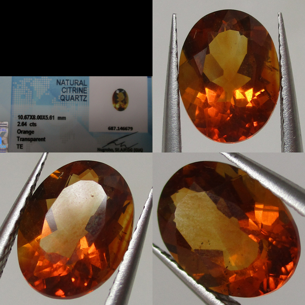 Natural Citrine + Memo