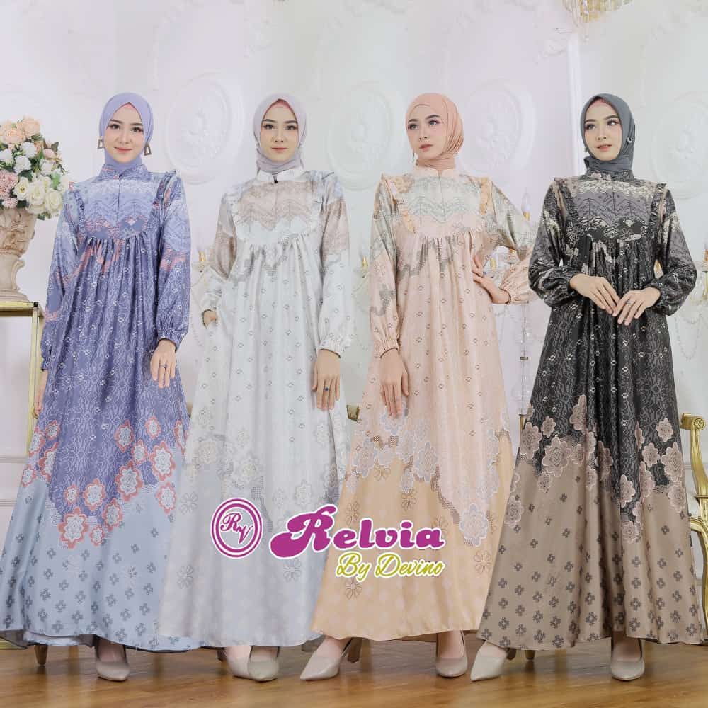 GAMIS SUTRA SILK ARMANY MEWAH REMPEL