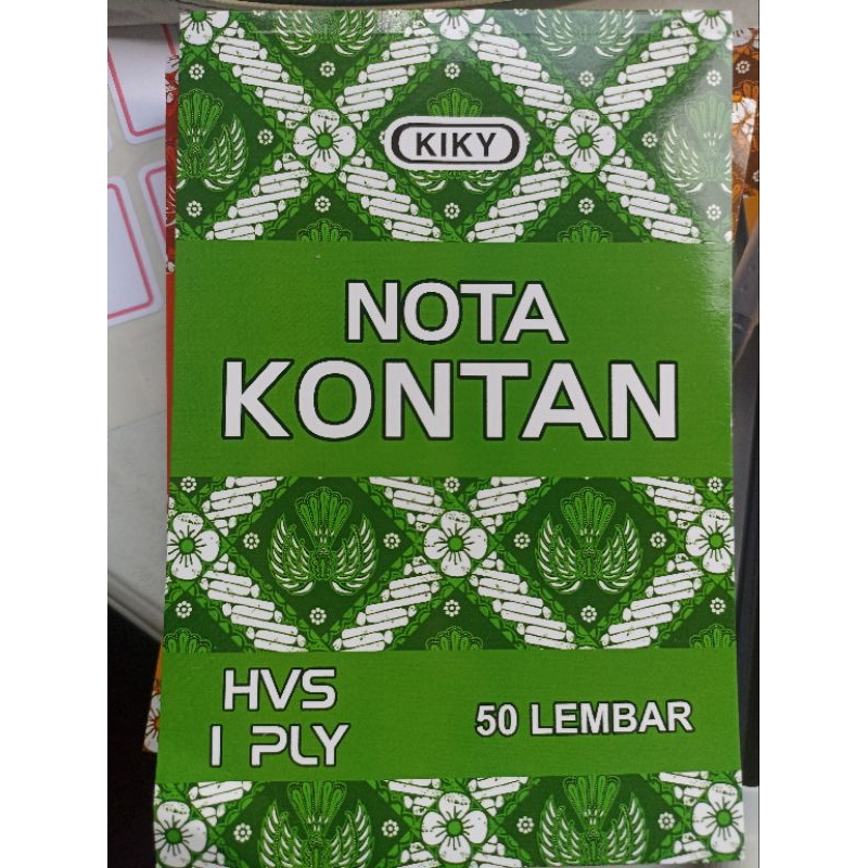 

Nota Kontan 1 ply Merk Kiky