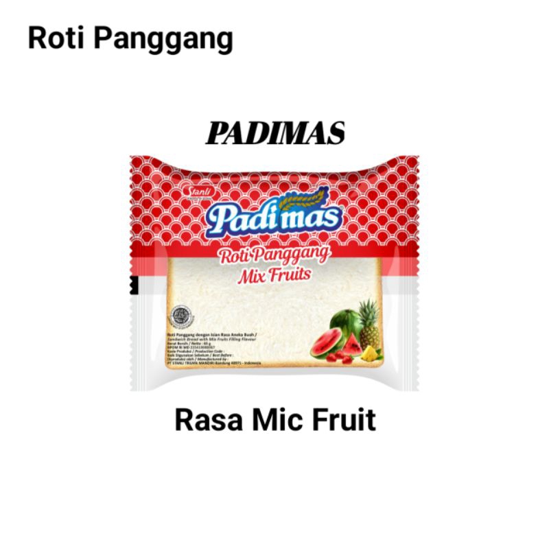 

Roti Panggang Rasa Mix Fruits 1pcs