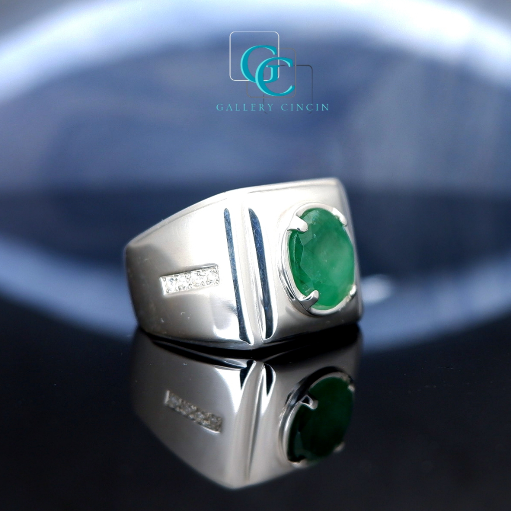 Cincin pria kantoran custom ikat batu mulia akik permata cowok 140