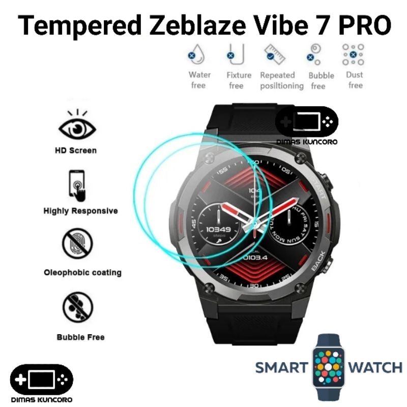 Tempered Zeblaze Vibe 7 PRO Anti Gores Glass Screen Guard LCD Layar