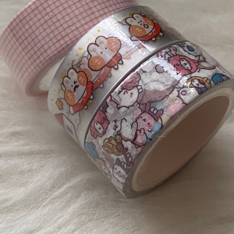 

washi tape masking tape lucu cute molang washi tape aesthetic washi tape stationary for journaling