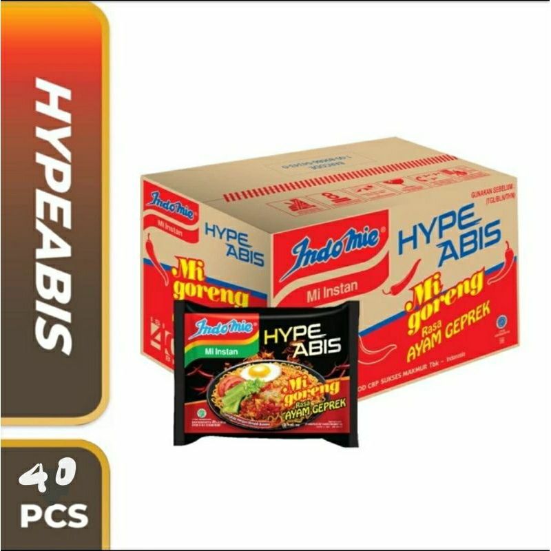 

Indomie Goreng Hype Abis Rasa Ayam Geprek 1 Dus Isi 40 Pc