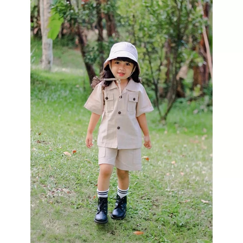 STELAN BAJU SAFARI ANAK 1-8 TAHUN