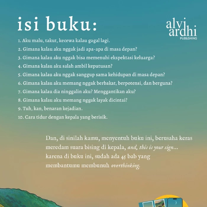 Buku Overthinking : Is My Hobby, And I Hate It By Alvi Syahrin - Kawah