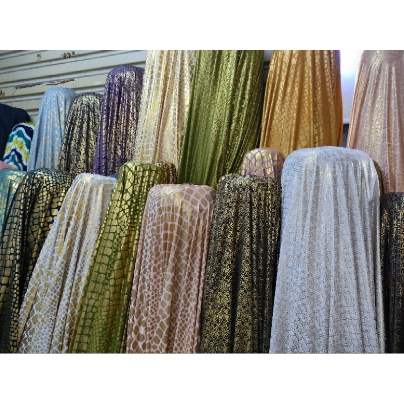 KAIN /Bahan JERSEY MOTIF MERMED Garadsi Melar/StreetPremium Meteran