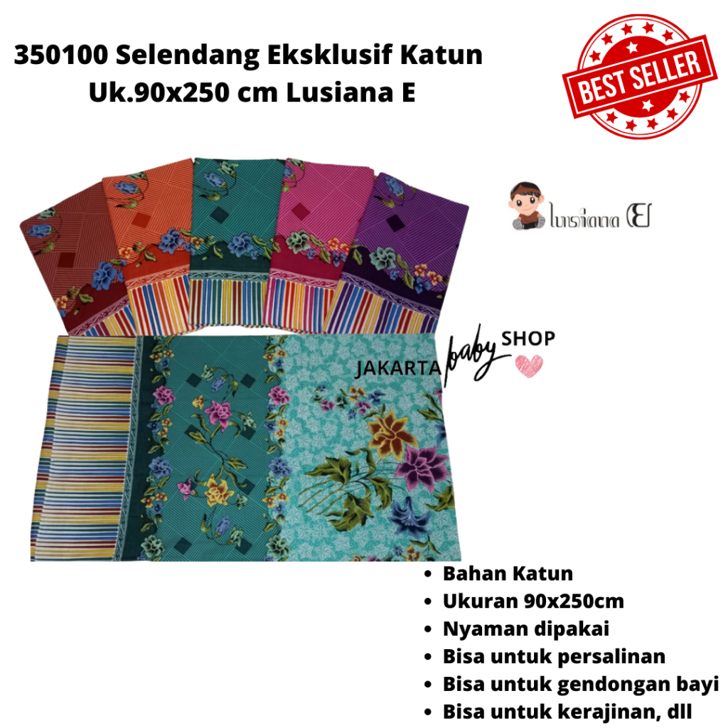 SELENDANG / GENDONGAN / BEDONG EKSLUSIF KATUN 90X250CM 350100