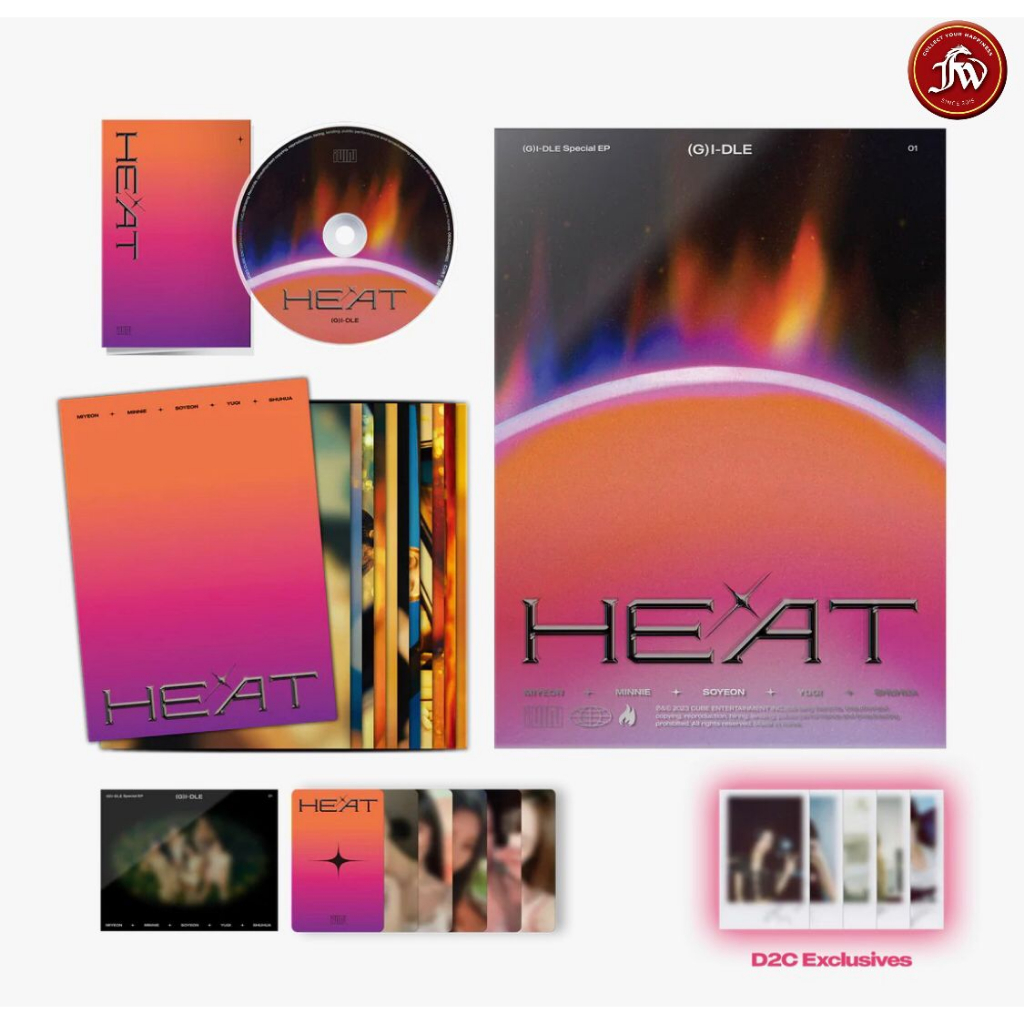 (G)I-DLE Gidle Heat Blaze And Flare Ver. D2C Official Album SEALED